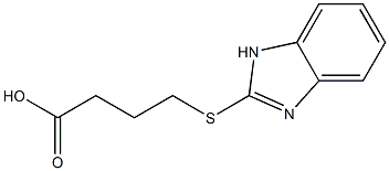 4-(1H-1,3-benzodiazol-2-ylsulfanyl)butanoic acid Struktur