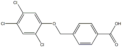 4-(2,4,5-trichlorophenoxymethyl)benzoic acid Struktur