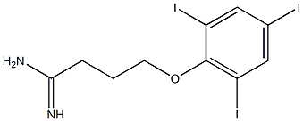 4-(2,4,6-triiodophenoxy)butanimidamide Struktur