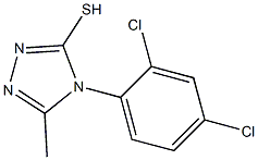 4-(2,4-dichlorophenyl)-5-methyl-4H-1,2,4-triazole-3-thiol Struktur