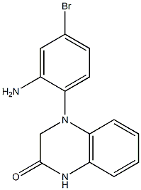 4-(2-amino-4-bromophenyl)-1,2,3,4-tetrahydroquinoxalin-2-one Struktur