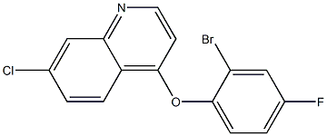 4-(2-bromo-4-fluorophenoxy)-7-chloroquinoline Struktur