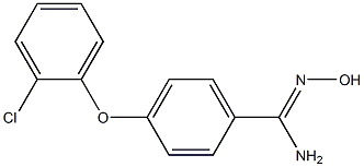 4-(2-chlorophenoxy)-N'-hydroxybenzene-1-carboximidamide Struktur