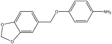 4-(2H-1,3-benzodioxol-5-ylmethoxy)aniline Struktur