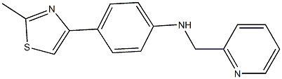 4-(2-methyl-1,3-thiazol-4-yl)-N-(pyridin-2-ylmethyl)aniline Struktur