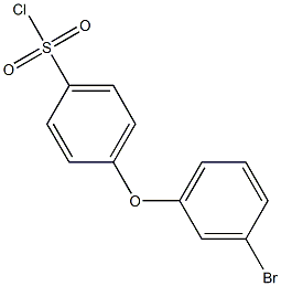 4-(3-bromophenoxy)benzene-1-sulfonyl chloride Struktur