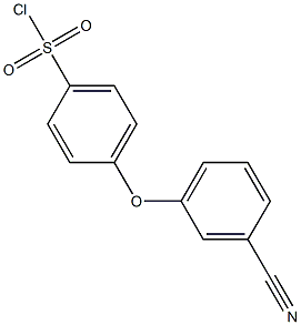 4-(3-cyanophenoxy)benzene-1-sulfonyl chloride Struktur