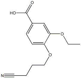 4-(3-cyanopropoxy)-3-ethoxybenzoic acid Struktur