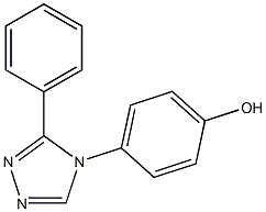 4-(3-phenyl-4H-1,2,4-triazol-4-yl)phenol Struktur