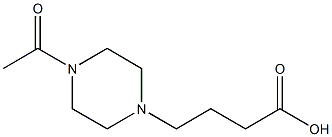 4-(4-acetylpiperazin-1-yl)butanoic acid Struktur