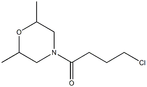 4-(4-chlorobutanoyl)-2,6-dimethylmorpholine Struktur