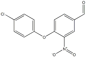 4-(4-chlorophenoxy)-3-nitrobenzaldehyde Struktur