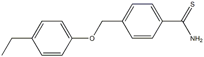 4-(4-ethylphenoxymethyl)benzene-1-carbothioamide Struktur