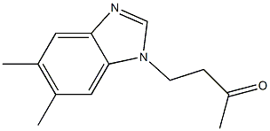 4-(5,6-dimethyl-1H-1,3-benzodiazol-1-yl)butan-2-one Struktur