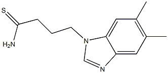 4-(5,6-dimethyl-1H-benzimidazol-1-yl)butanethioamide Struktur