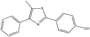 4-(5-methyl-4-phenyl-1,3-thiazol-2-yl)phenol Struktur