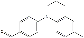 4-(6-methyl-1,2,3,4-tetrahydroquinolin-1-yl)benzaldehyde Struktur