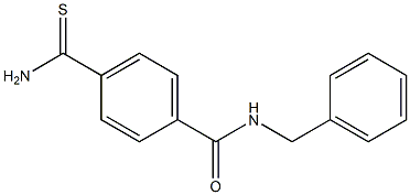 4-(aminocarbonothioyl)-N-benzylbenzamide Struktur