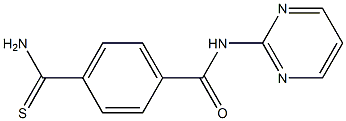 4-(aminocarbonothioyl)-N-pyrimidin-2-ylbenzamide Struktur