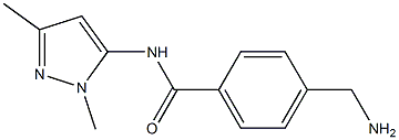 4-(aminomethyl)-N-(1,3-dimethyl-1H-pyrazol-5-yl)benzamide Struktur