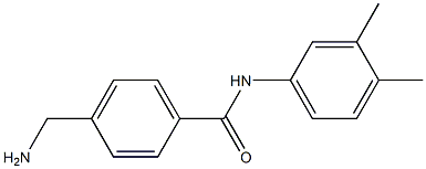 4-(aminomethyl)-N-(3,4-dimethylphenyl)benzamide Struktur