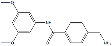 4-(aminomethyl)-N-(3,5-dimethoxyphenyl)benzamide Struktur