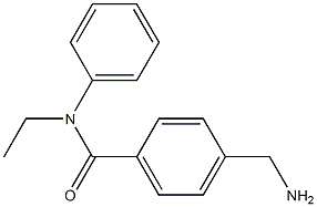 4-(aminomethyl)-N-ethyl-N-phenylbenzamide Struktur