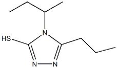 4-(butan-2-yl)-5-propyl-4H-1,2,4-triazole-3-thiol Struktur