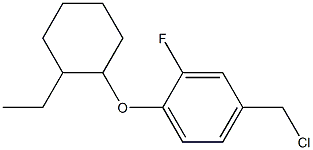 4-(chloromethyl)-1-[(2-ethylcyclohexyl)oxy]-2-fluorobenzene Struktur