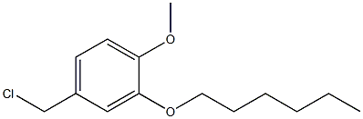 4-(chloromethyl)-2-(hexyloxy)-1-methoxybenzene Struktur