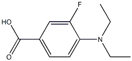 4-(diethylamino)-3-fluorobenzoic acid Struktur