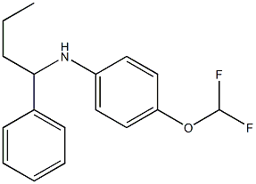 4-(difluoromethoxy)-N-(1-phenylbutyl)aniline Struktur