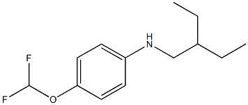 4-(difluoromethoxy)-N-(2-ethylbutyl)aniline Struktur