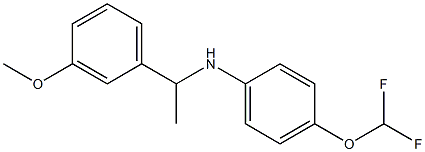 4-(difluoromethoxy)-N-[1-(3-methoxyphenyl)ethyl]aniline Struktur