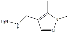 4-(hydrazinylmethyl)-1,5-dimethyl-1H-pyrazole Struktur