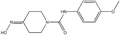 4-(hydroxyimino)-N-(4-methoxyphenyl)piperidine-1-carboxamide Struktur