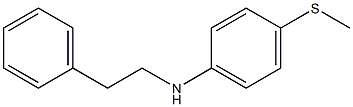 4-(methylsulfanyl)-N-(2-phenylethyl)aniline Struktur