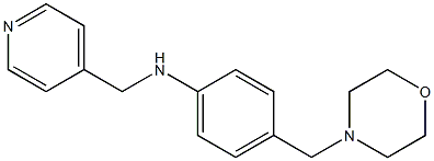 4-(morpholin-4-ylmethyl)-N-(pyridin-4-ylmethyl)aniline Struktur