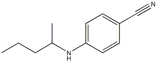 4-(pentan-2-ylamino)benzonitrile Struktur