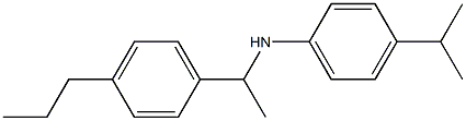 4-(propan-2-yl)-N-[1-(4-propylphenyl)ethyl]aniline Struktur