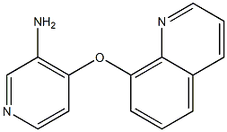 4-(quinolin-8-yloxy)pyridin-3-amine Struktur