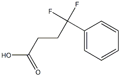 4,4-difluoro-4-phenylbutanoic acid Struktur