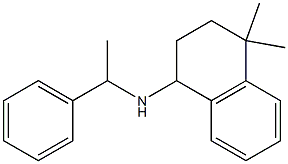 4,4-dimethyl-N-(1-phenylethyl)-1,2,3,4-tetrahydronaphthalen-1-amine Struktur