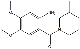 4,5-dimethoxy-2-[(3-methylpiperidin-1-yl)carbonyl]aniline Struktur