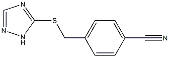 4-[(1H-1,2,4-triazol-5-ylsulfanyl)methyl]benzonitrile Struktur