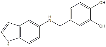 4-[(1H-indol-5-ylamino)methyl]benzene-1,2-diol Struktur