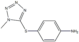 4-[(1-methyl-1H-1,2,3,4-tetrazol-5-yl)sulfanyl]aniline Struktur