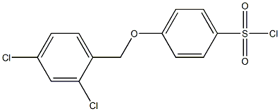 4-[(2,4-dichlorophenyl)methoxy]benzene-1-sulfonyl chloride Struktur