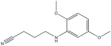 4-[(2,5-dimethoxyphenyl)amino]butanenitrile Struktur