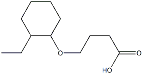 4-[(2-ethylcyclohexyl)oxy]butanoic acid Struktur